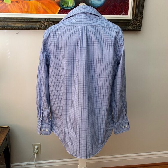 MICHAEL Michael Kors Men’s 15 1/2 Shirt Checkered Button Down Long Sleeves - Picture 9 of 9